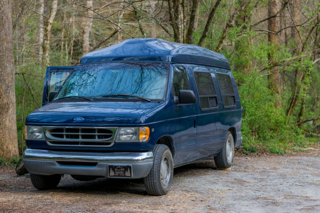 Dispersed campsite in Pisgah National Forest